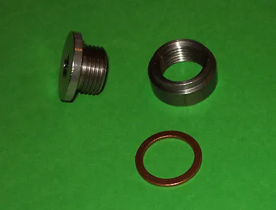  O2 BUNG KIT Show Quality MILD STEEL BUNG & STAINLESS STEEL PLUG+SEALING WASHER • $19.89