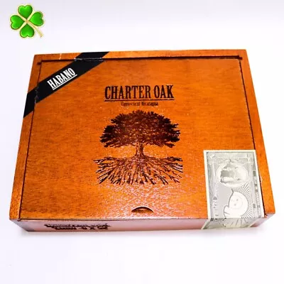 Charter Oak Toro Habano Empty Wood Cigar Box 8.75  X 6.75  X 2  • $5.55