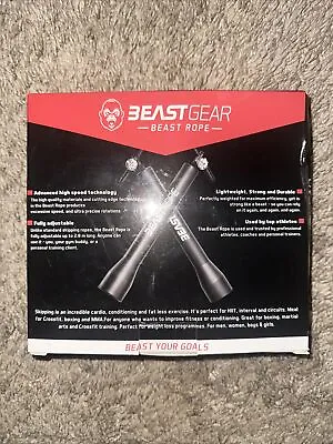 Skipping Rope – Steel Speed Jump Rope For Adult Fitness – Beast Gear Beast Rope • $9.99