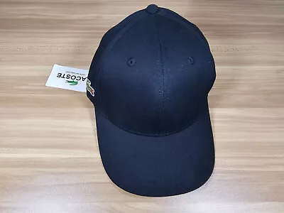 Brand New Lacoste Baseball Cap Black Adjustable Strap Clasp Tags Genuine Unisex • $32.85