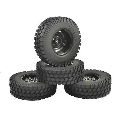 Segolike 4Pcs RC Rubber Tires For TAMIYA CC01 D90 1/10 Scale Off Road Hobby • £18.85