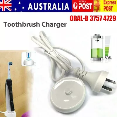 $12.99 • Buy White Toothbrush Dock Charger Base For BRAUN ORAL-B 3757 4729 OralB With AU Plug