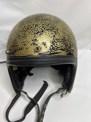 1960s Vintage Buco Resistal 2 Motorcycle Helmet Black /gold  • $699