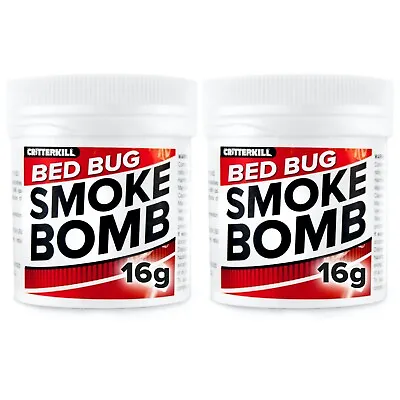 Bed Bug Killer Treatment PRO Smoke Fumer Pest Fogger CritterKill Smoker BIG 16G • £18.95