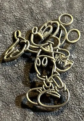 Disney Gold Tone Mickey Mouse Brooch 2x2 In Size • $12