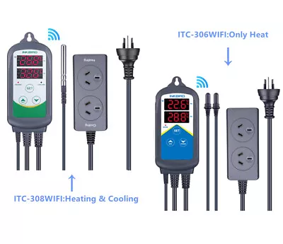 $55.99 • Buy Inkbird 240V Remote Control Wifi Temp Controller Thermostat Heat Cool C/F AU APP