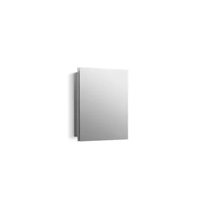 KOHLER Medicine Cabinet 16 W X 20 H Rectangular Recessed In Aluminum W/ Mirror • $161.05