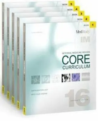 Internal Medicine Review Core Curriculum 16th Edition 5 Volume Set Medstudy 97 • $13