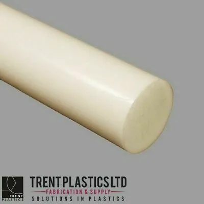 Natural Nylon 66 Round Rod Plastic Engineering Bar Tecamid 6.6 Billet Plastic • £280.42