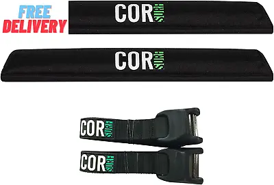Aero Roof Rack Pad And Premium No-Scratch Silicone Buckle Tie Down Straps For Su • $63.97