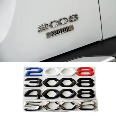 FOR PEUGEOT 2008 5008 1PCS Front Rear Metal LOGO Emblems Ornaments 2020-2022 • $17.59