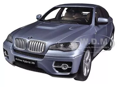 Bmw X6 Active Hybrid Blue Water Metallic 1/18 Diecast Model Car By Kyosho 08763 • $137.99