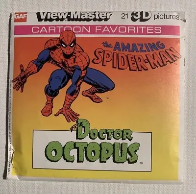 View-Master THE AMAZING SPIDER-MAN VS DOCTOR OCTOPUS - K31 - 3 Reel Set + Book • $16.99