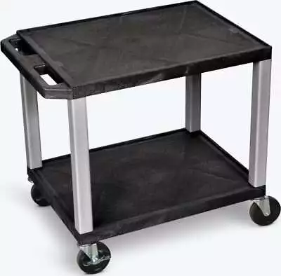 H.Wilson Tuffy Black 2 Shelf AV Cart • $110.23