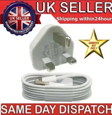 100% Genuine CE Charger Plug & Data Cable For Apple IPhone 6 7 8 X XR 11 IPad... • £3.35