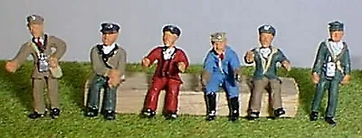 6 Bus Drivers Ticket Conductors F202p PAINTED OO Scale Langley Models Figures • £19.99
