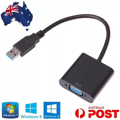 USB 3.0 To VGA Multi Display Adapter External Video Card For Window 7 8 10 • $13.55