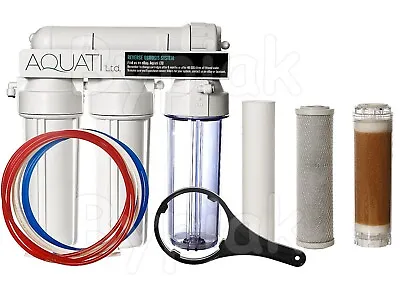£82.90 • Buy Big 4 Stage RO Reverse Osmosis Unit With DI Resin Chamber 50/75/100/150 GPD