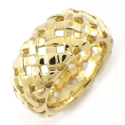 Tiffany & Co. Ring Minevally Mesh 750(18K) Yellow Gold US4.25 • $850