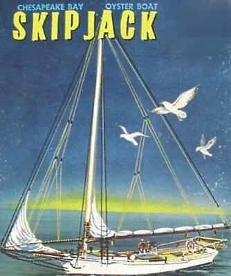 Atlantis Skipjack Oyster Boat Carrie Price - Plastic Model Sailing Ship Kit • $19.05