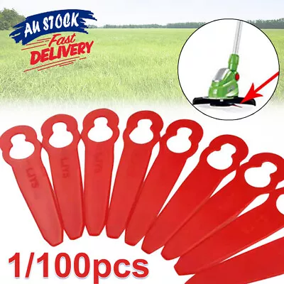 10/100 Pcs Grass Trimmer Blades Compatible With KULLER OZITO BOSCH Plastic NEW • $20.85