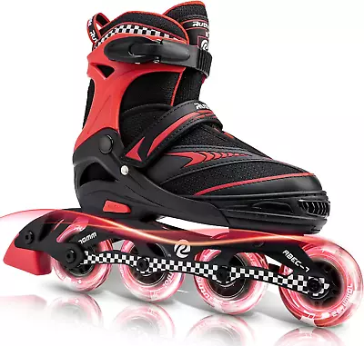 Adjustable Inline Skates For Boys And Girls With Full Light Up Wheels Outdoor R • $81.99