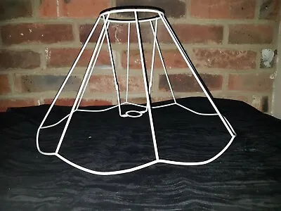 £17.95 • Buy Lampshade Frame Large 16   Scalloped Vintage Retro Wire Lampshade Making Craft 