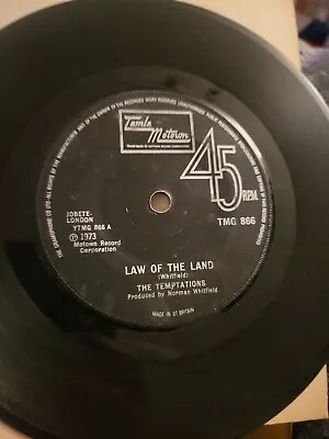 The Temptations – Law Of The Land – 7  Vinyl – Tamla Motown – 1973 – TMG 866 • £3