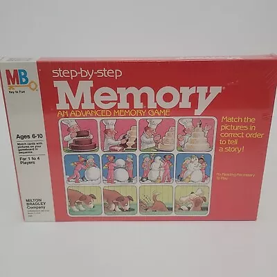 New Sealed Vintage 1983 Step By Step ADVANCED MEMORY GAME Milton Bradley #4305 • $44.99