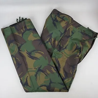 Military Brushstroke Camo Waterproof Pol Resistant Pants Trousers Sz Small • $39.95