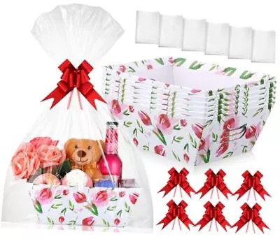 6 Pack Mother's Day Basket For Gifts Empty 9.8 X 6.5 Inch Empty Gift Tulip • $38.70