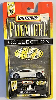 1995 Matchbox Premiere Collection World Class Series 4 White Audi Avus New • $10.20