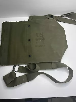 Vintage US MILITARY FIELD PROTECTIVE GAS MASK BAG M9 POUCH ONLY • $15