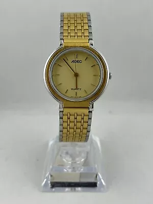 Beautiful Wrist Watch Adec Quartz With Shield And Golden Bracelet • $179.85