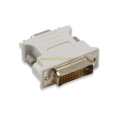 $3.07 • Buy 24+1 Pin DVI-D Male To VGA 15 Pin Female Adapter Converter Vedio For PC Laptop