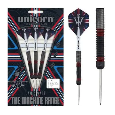 Unicorn Darts James Wade The Machine 80% Tungsten Steel Tip Darts • £58.95