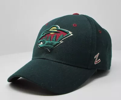 Zephyr Hat | NHL Minnesota Wild Cap Embroidered Logo Adult Fitted 7-1/8 • $14.99