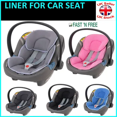 LINER FOR Baby CAR SEAT Cosy Fleece Fabric Liner Pad Head Support Rest Matress • £15.97