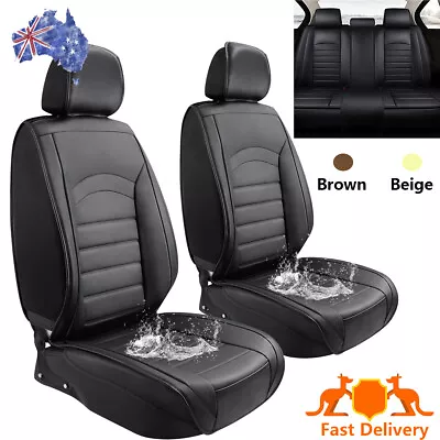 PU Leather Seat Covers For Ford Ranger PX2 PX3 Front Rear Set Waterproof Cushion • $106