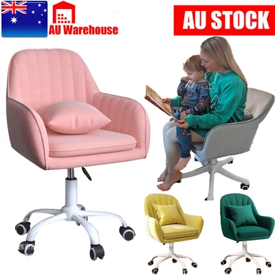 $109.56 • Buy AU Home Office Velvet Desk Chair Soft Seat 360° Swivel Modern Computer Chair