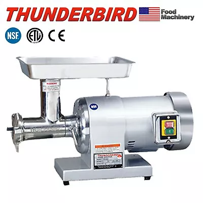 New Thunderbird TB-300E Meat Grinder 1 HP #12 115 Volt Stainless Steel • $1599