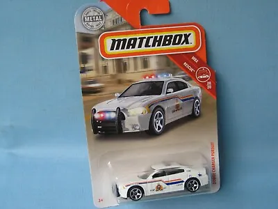 Matchbox Dodge Charger RCMP Canadian Police Car White 75mm Toy Model In BP C • £15.99