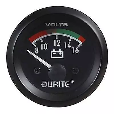 Durite 12V Illuminated Battery Condition Volt Meter 52mm Gauge 0-523-22 • £39.65