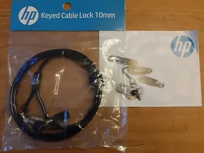 BRAND NEW - HP Keyed Cable Laptop Lock 10mm • £6