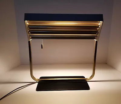 Vintage Mid Century Lightolier Louver Shutter Desk Table Lamp Light Thurston • $249.95