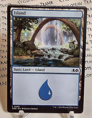 ISLAND Mtg CRIMP Error Wilds Of Eldraine Land • $5.17