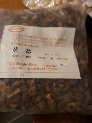 HUANG QIN Honey -COATED Licorice Root Honey Prepared Licorice  (500g) • £25.25