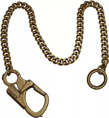 Ahiller Wallet Chain For Men Double Lock Carabiner With Tungsten Steel Taper M • $19.99