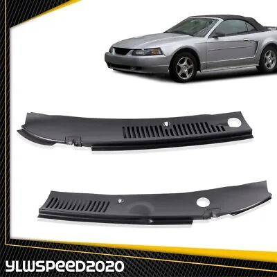 Windshield Wiper Cowl Vent Grille Panel Hood 2PCS Fit For Ford Mustang 1999-2004 • $26.50