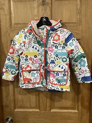 Mini Boden Hooded Little Girl Jacket Coat Size 4/5 • $39.99